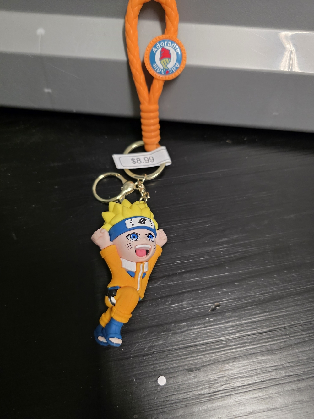 Naruto Kids Orange Keychain Figure - Cute Anime Toy Accessory